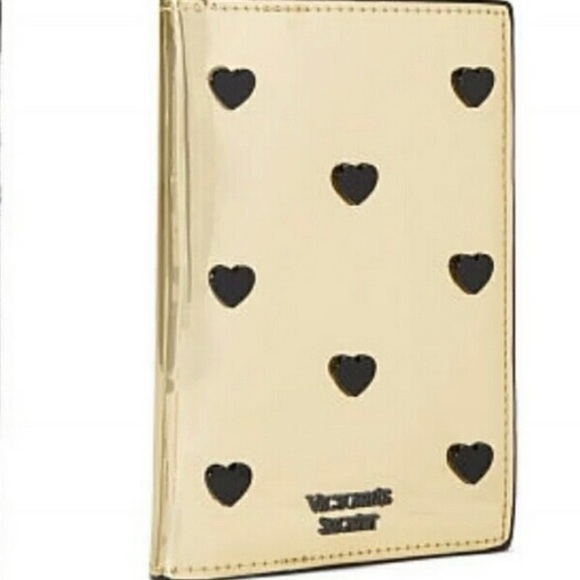 Victoria’s Secret Passport Cover Gold Heart
